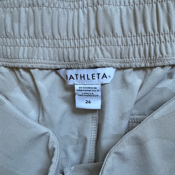 NWT Athleta Brooklyn Jogger Pants 26 Tan Camo New with Tags $98 - Picture 4 of 11